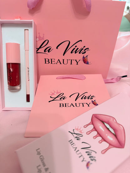 La Vivis Lip Gloss & Lip Liner Kit