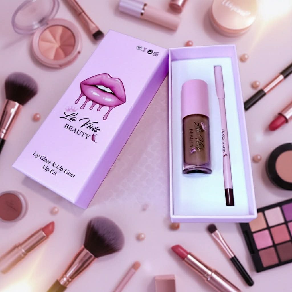 La Vivis Lip Gloss & Lip Liner Kit