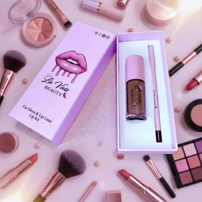 La Vivis Lip Gloss & Lip Liner Kit